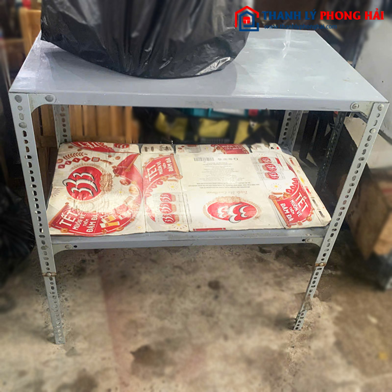 Kệ Sắt V Lỗ 2 Tầng Cũ