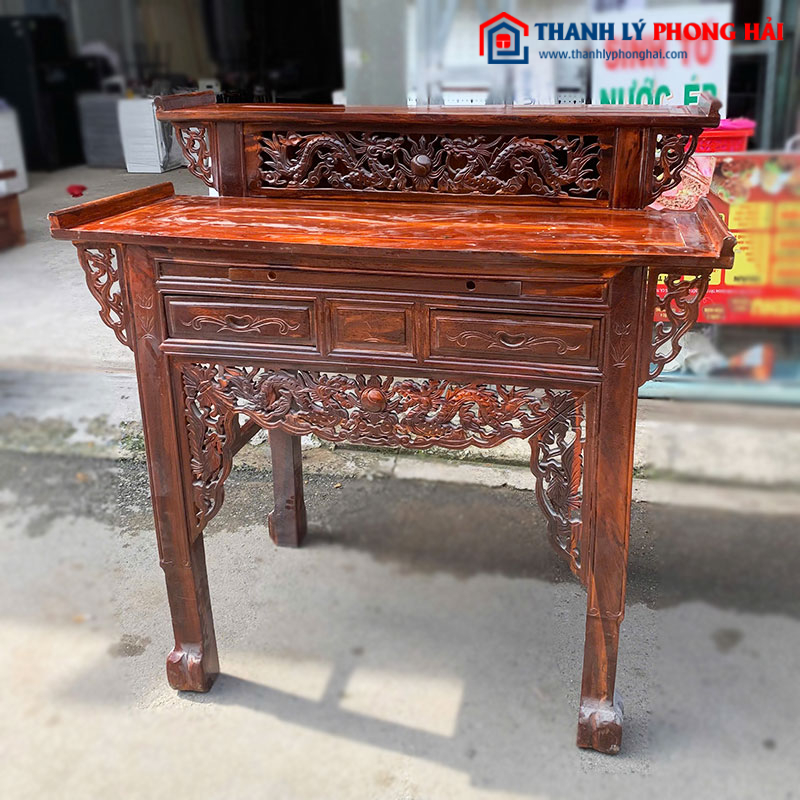 Kệ Thờ Gỗ Tự Nhiên 1m27 Cổ Điển Cũ