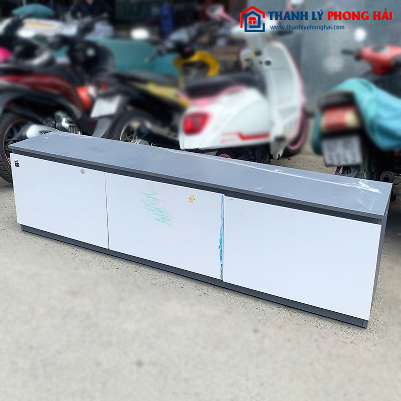 Kệ Tivi 3 Ngăn Gỗ Công Nghiệp Cũ