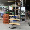 Kệ Trang Trí Khung Sắt Gỗ Công Nghiệp Cũ