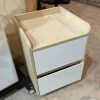 Tủ Cabin 2 Ngăn Kéo Tay Nắm Vát Âm Cũ
