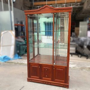 Tủ Rượu Gỗ Tự Nhiên Cánh Kính 1m15 Cũ