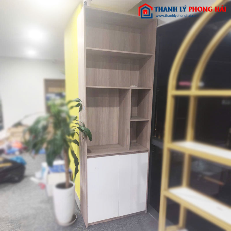 Tủ Trưng Bày Văn Phòng 82cm Gỗ Có Hộc Cũ