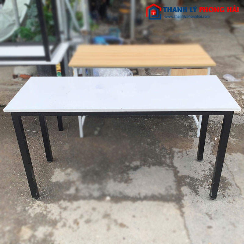 Bàn Chân Sắt Trụ Mặt Gỗ Công Nghiệp Cũ (Nhiều Kích Thước)