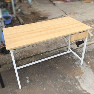 Bàn Làm Việc Mặt Gỗ 1m2 Kèm Hộc Phụ Cũ