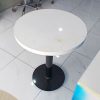 Bàn Tròn Mặt Gỗ Chân Sắt Cũ