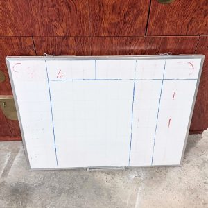Bảng Bút Lông Treo Tường Khung Nhôm Cũ (Nhiều Kích Thước)
