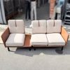 Băng Sofa 3 Chỗ 2m Bọc Vải Phối Da Cũ