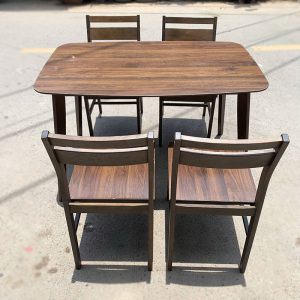 Bộ Bàn Ăn 4 Ghế Full Gỗ Tự Nhiên Cũ