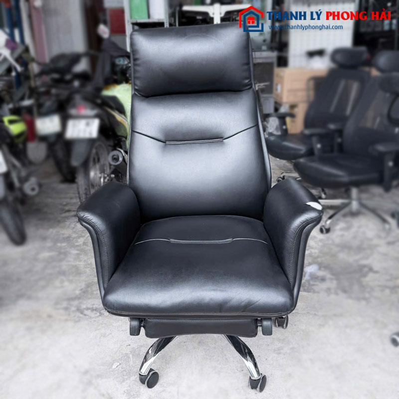 Ghế Giám Đốc Bọc Da Có Gác Chân Cũ