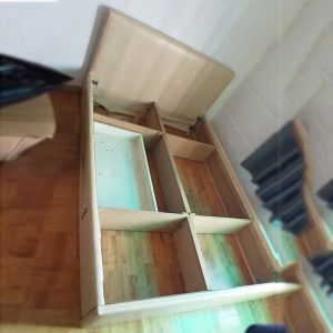 Giường Ngủ Bọc Đệm Kèm Hộc 1m4 Cũ