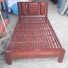 Giường Sắt 1m2 Ốp Nệm Đầu Giường Cũ