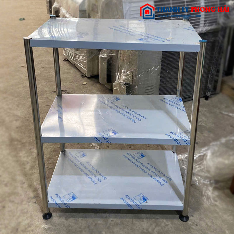 Kệ Inox 3 Tầng Gọn Gàng Cũ