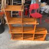 Kệ Sách 3 Tầng Kiểu Nan Gỗ Decor Cũ