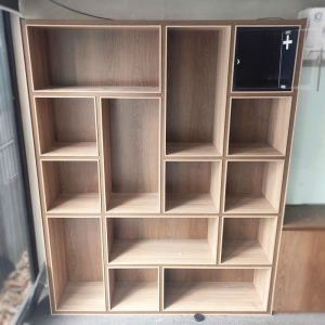 Kệ Sách Nhiều Ngăn 1m75 Gỗ Cũ