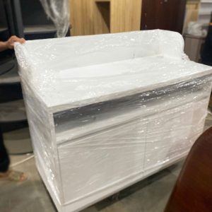 Quầy Lễ Tân Trắng Trơn 1m2 Cũ