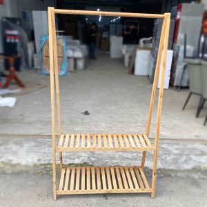 Sào Quần Áo Gỗ Tự Nhiên Cũ
