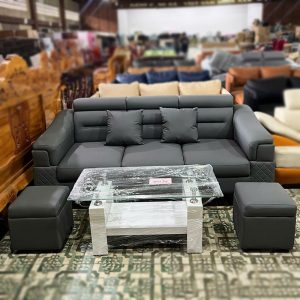 Sofa Băng 3 Chỗ Kèm 2 Đôn Rời Mới 99%