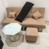 Sofa Bed Bọc Vải Cũ Kèm Bàn Kim Cương