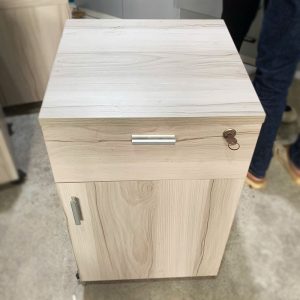 Tủ Cabin 2 Ngăn Gỗ Màu Vân Sáng Cũ
