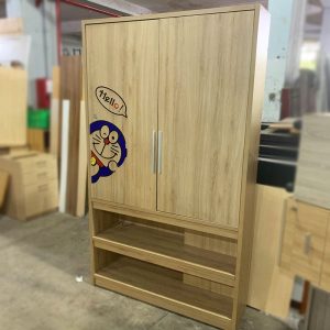 Tủ Giày Dép Gỗ Công Nghiệp 2 Cánh Kèm Kệ Cũ