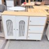 Tủ Giày Dép Phối Lưới Mây 3 Ngăn Cũ