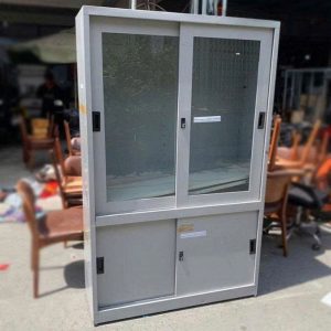 Tủ Hồ Sơ Sắt 2 Tầng Cửa Lùa Cũ