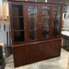 Tủ Hồ Sơ Văn Phòng Lãnh Đạo Gỗ Nâu 1m8 Cũ