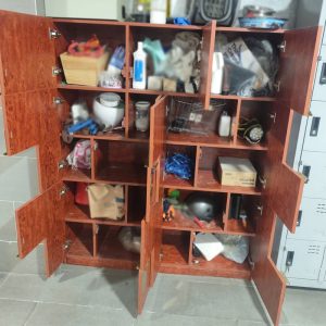 Tủ Locker Gỗ Nhiều Ngăn Cũ