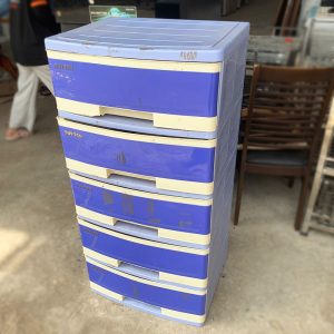 Tủ Nhựa Duy Tân Màu Xanh 5 Tầng Cũ