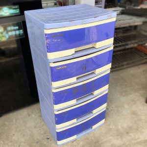Tủ Nhựa Duy Tân Màu Xanh 5 Tầng Cũ