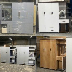 Tủ Quần Áo Nhựa 3 Cánh Mới 99% Kèm Bàn Trang Điểm