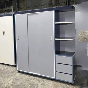 Tủ Quần Áo Nhựa Cửa Lùa Mới 99% Kèm Kệ Và Hộc Kéo