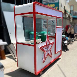 Xe Bán Hàng Take Away 1m85 Tủ Kính Cũ