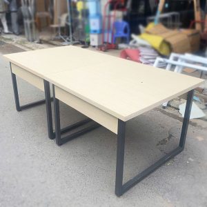 Bàn Cụm 2m Chân Sắt Chữ U Cũ