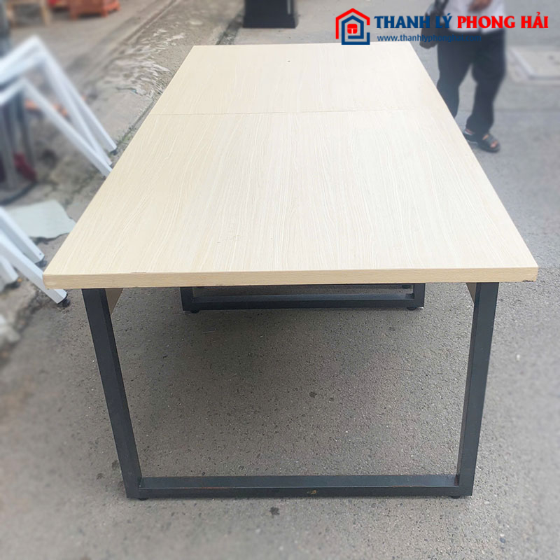 Bàn Cụm 2m Chân Sắt Chữ U Cũ
