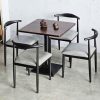 Bàn Ghế Cafe Bull Sắt Nệm Da Mới 99%