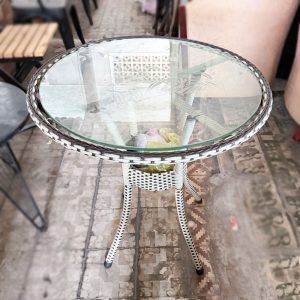 Bàn Ghế Cafe Mây Kèm 2 Ghế Cũ