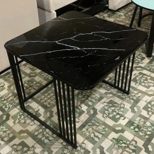Bàn Sofa 60cm Mặt Kính Giả Vân Đá Mới 99%