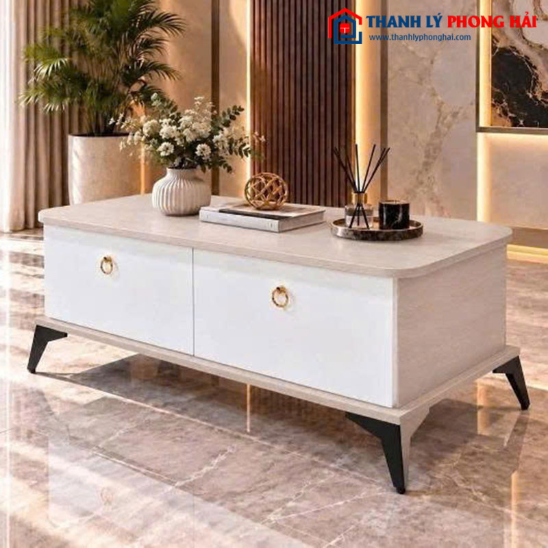 Bàn Sofa Gỗ Có Ngăn Chứa Đồ Mới 99%