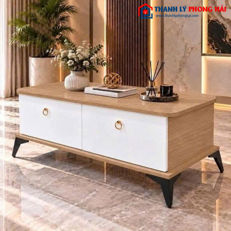 Bàn Sofa Gỗ Có Ngăn Chứa Đồ Mới 99%