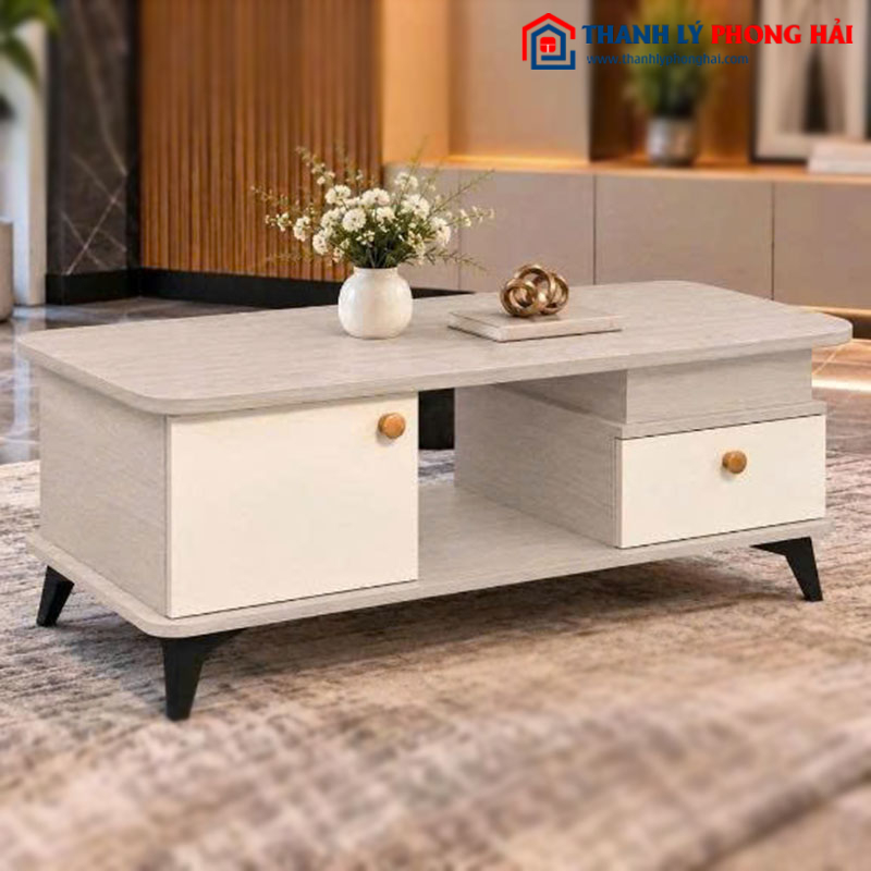 Bàn Sofa Gỗ Có Ngăn Chứa Đồ Mới 99%