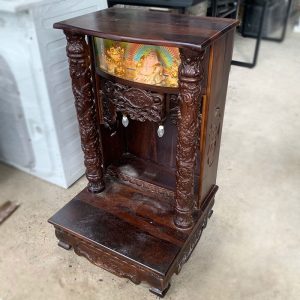 Bàn Thờ Tài Địa Gỗ Muồng Có Đèn Cũ