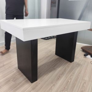Bàn Trưởng Phòng 1m2 Gỗ Trắng Phối Đen Cũ