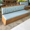 Băng Sofa Cafe 1m Gỗ Đệm Da Mới 99%