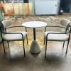 Bộ Bàn Cafe Composite Có Tựa Cong Mới 99%