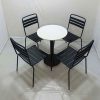 Bộ Bàn Ghế Cafe 3 Lá Khung Sắt Mới 99%