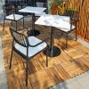 Bộ Bàn Ghế Cafe Bàn Vuông Composite Mới 99%