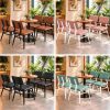 Bộ Bàn Ghế Cafe Đệm Da 4 Ghế Mới 99% (Nhiều Màu)