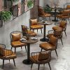 Bộ Bàn Ghế Cafe Kèm Gối Da Mới 99% (Nhiều Màu)